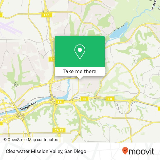 Clearwater Mission Valley map