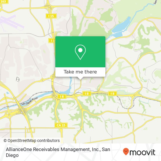 AllianceOne Receivables Management, Inc. map