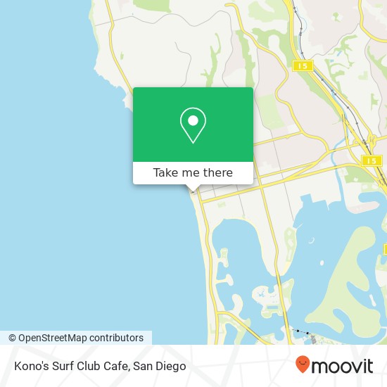 Kono's Surf Club Cafe map