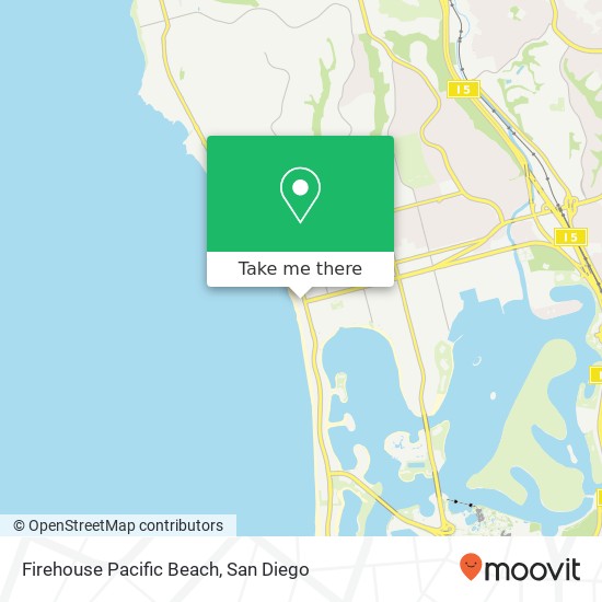Mapa de Firehouse Pacific Beach