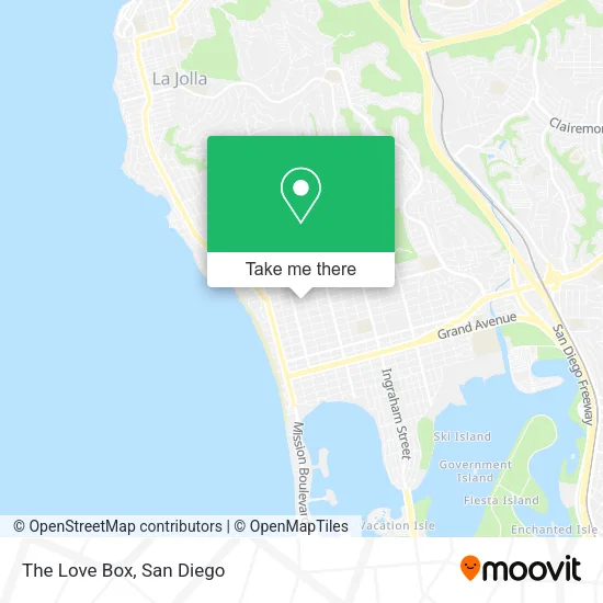 The Love Box map