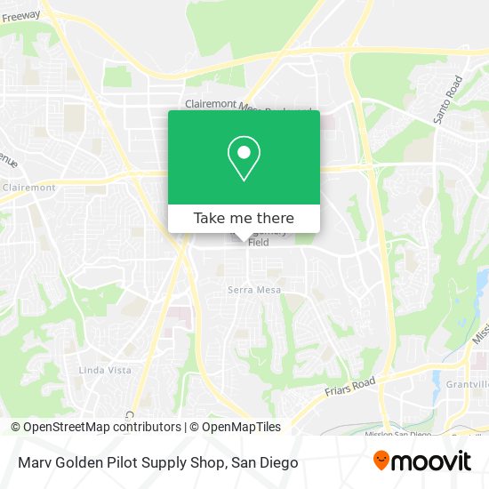 Marv Golden Pilot Supply Shop map