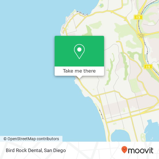 Bird Rock Dental map