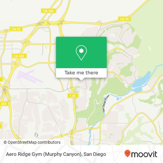 Mapa de Aero Ridge Gym (Murphy Canyon)