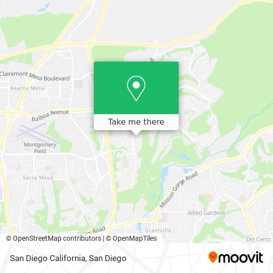 Mapa de San Diego California