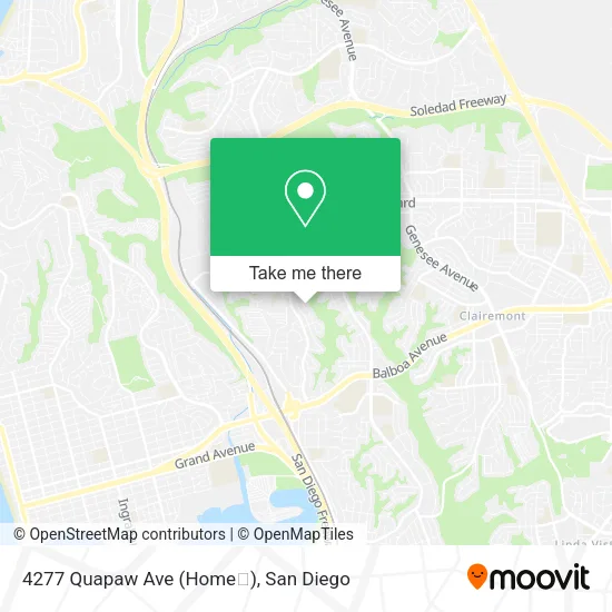 Mapa de 4277 Quapaw Ave (Home💚)