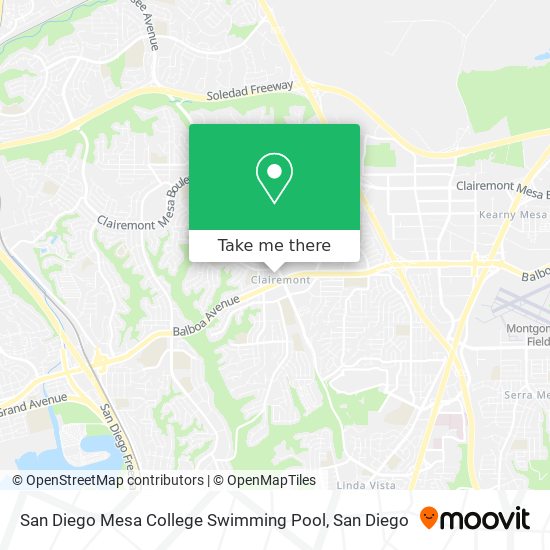 Mapa de San Diego Mesa College Swimming Pool