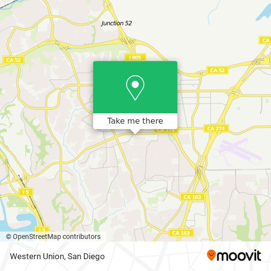 Mapa de Western Union