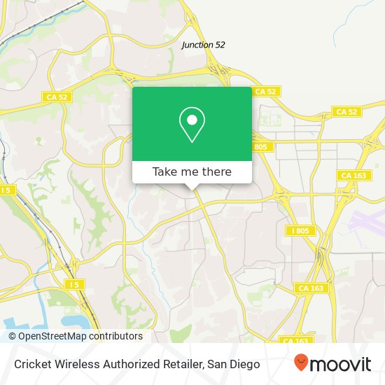 Mapa de Cricket Wireless Authorized Retailer