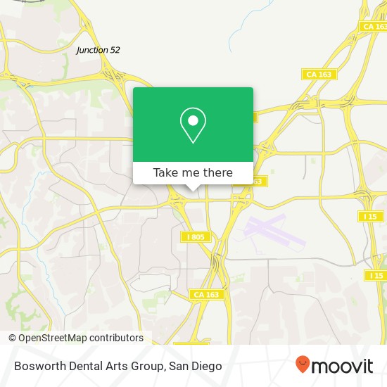 Mapa de Bosworth Dental Arts Group