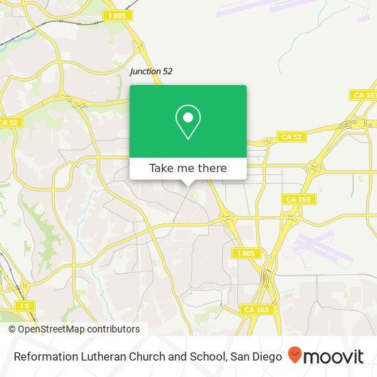 Reformation Lutheran Church and School map