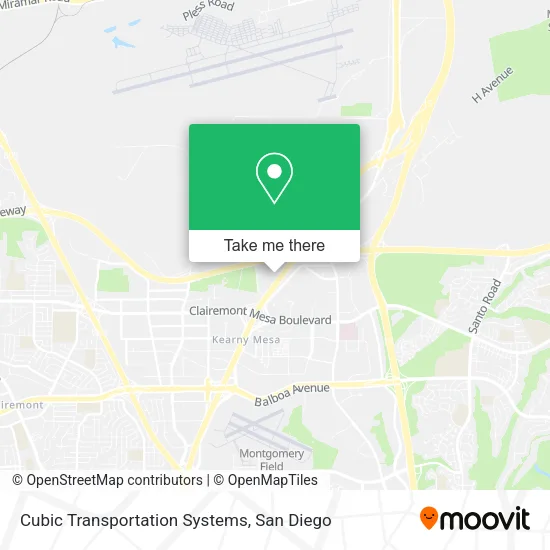 Mapa de Cubic Transportation Systems
