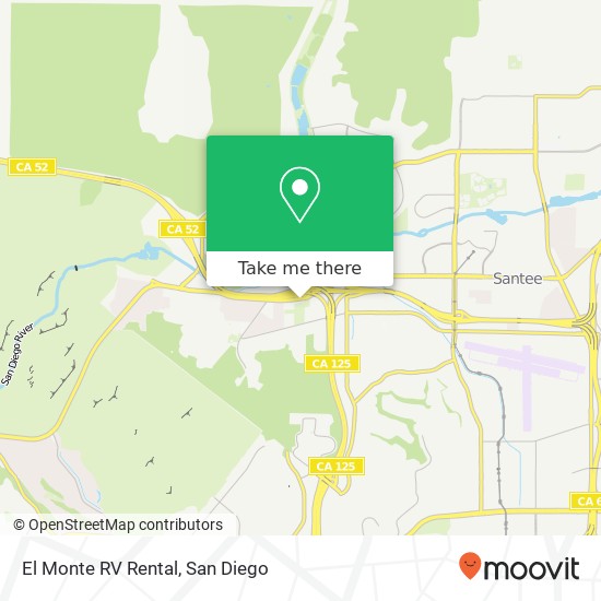 El Monte RV Rental map