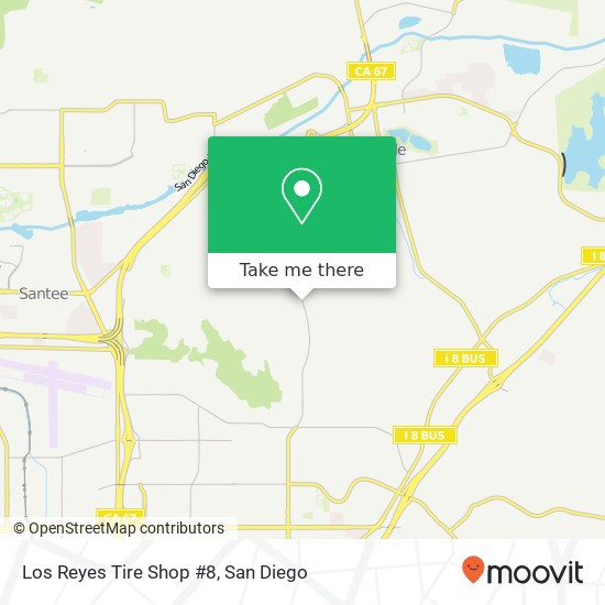 Los Reyes Tire Shop #8 map