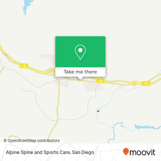 Alpine Spine and Sports Care map