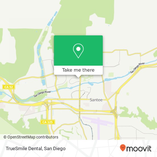 Mapa de TrueSmile Dental