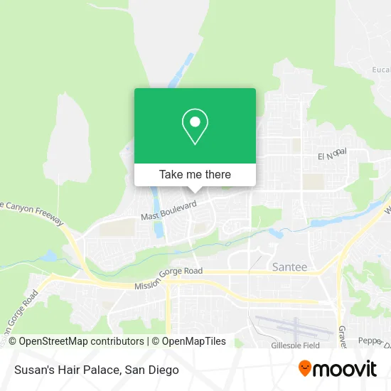 Susan's Hair Palace map