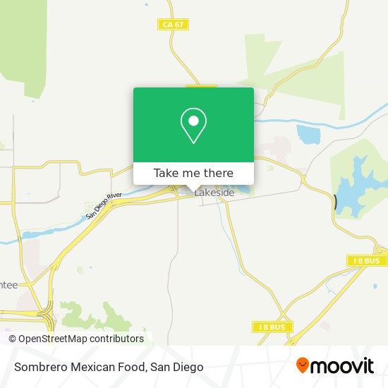 Sombrero Mexican Food map