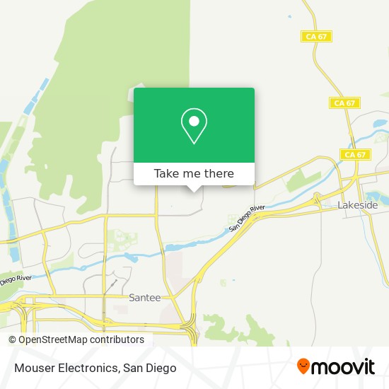 Mapa de Mouser Electronics