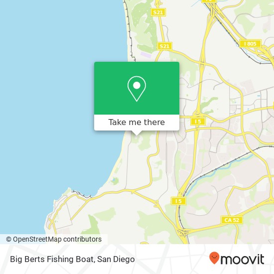 Mapa de Big Berts Fishing Boat