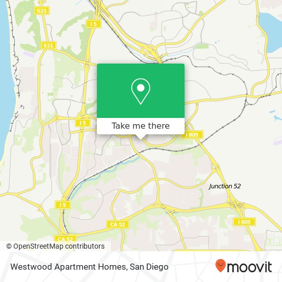 Mapa de Westwood Apartment Homes
