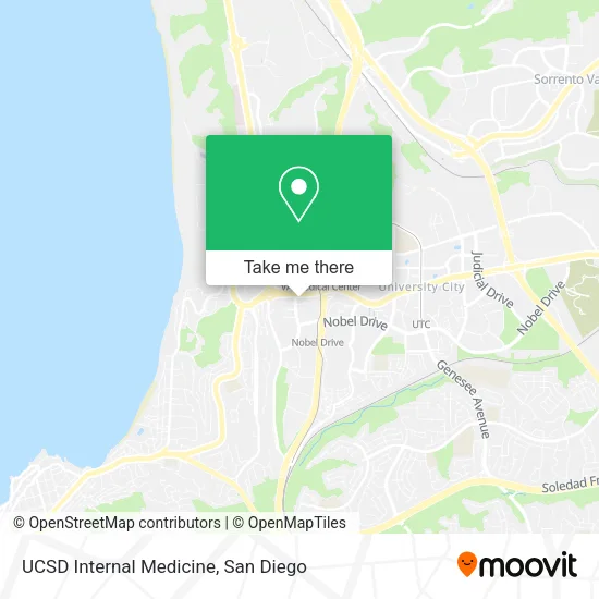 Mapa de UCSD Internal Medicine