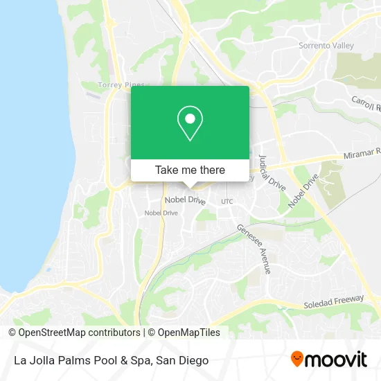 Mapa de La Jolla Palms Pool & Spa