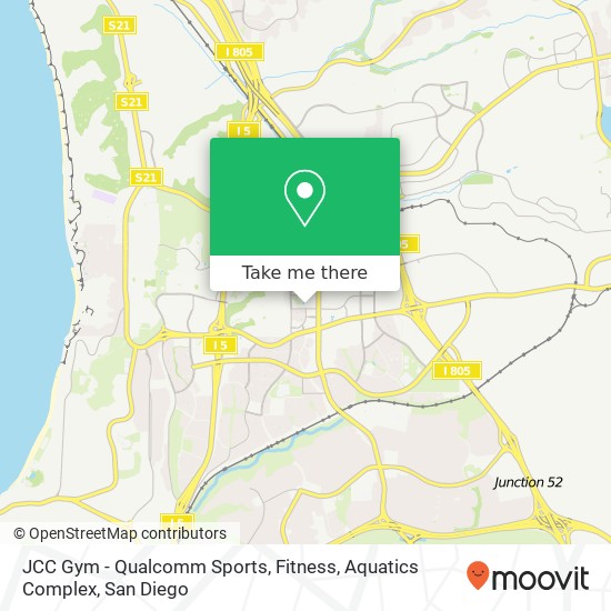 JCC Gym - Qualcomm Sports, Fitness, Aquatics Complex map