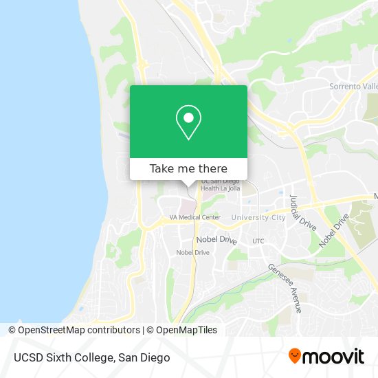 Mapa de UCSD Sixth College