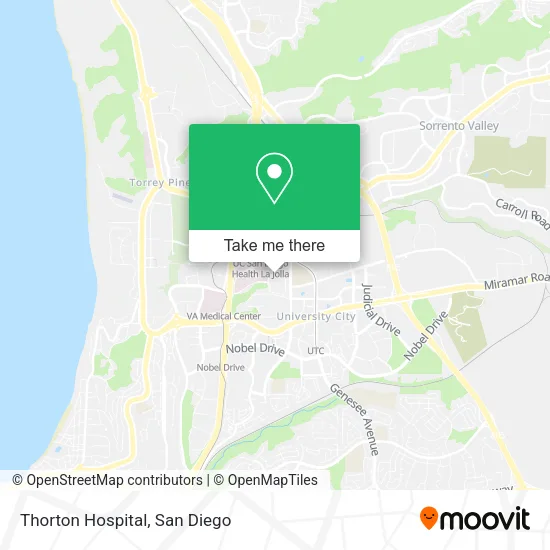 Thorton Hospital map