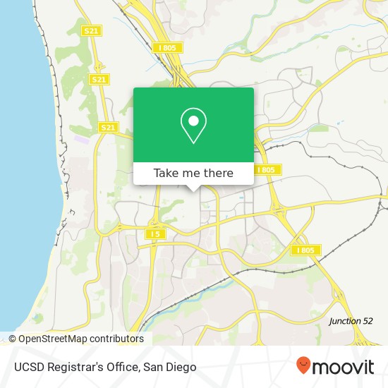 UCSD Registrar's Office map