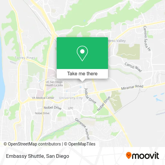 Mapa de Embassy Shuttle