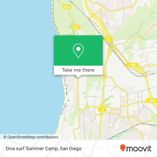 Diva surf Summer Camp map