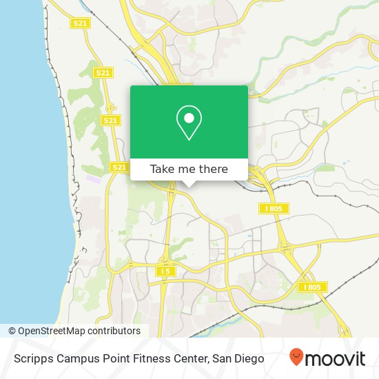 Scripps Campus Point Fitness Center map