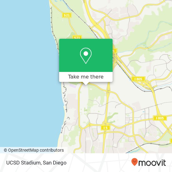 Mapa de UCSD Stadium