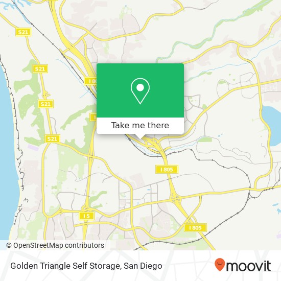 Mapa de Golden Triangle Self Storage