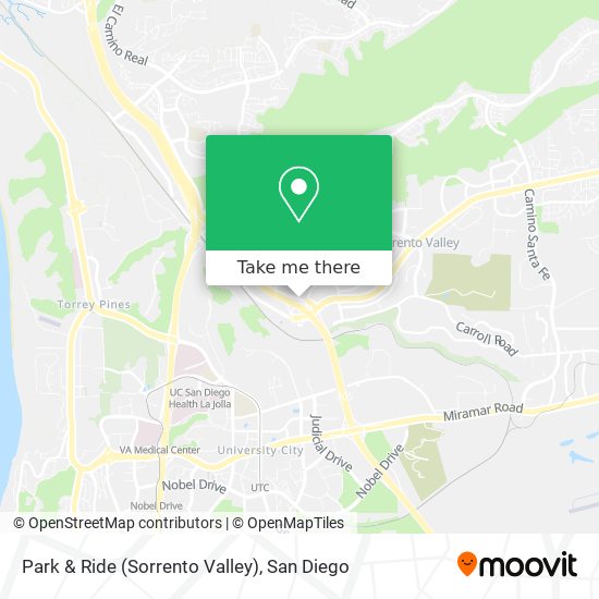 Mapa de Park & Ride (Sorrento Valley)