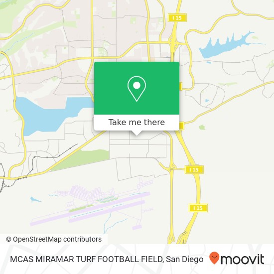 Mapa de MCAS MIRAMAR TURF FOOTBALL FIELD