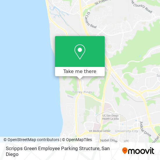 Scripps Green Employee Parking Structure map