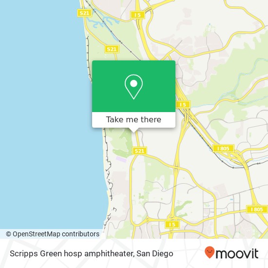 Mapa de Scripps Green hosp amphitheater