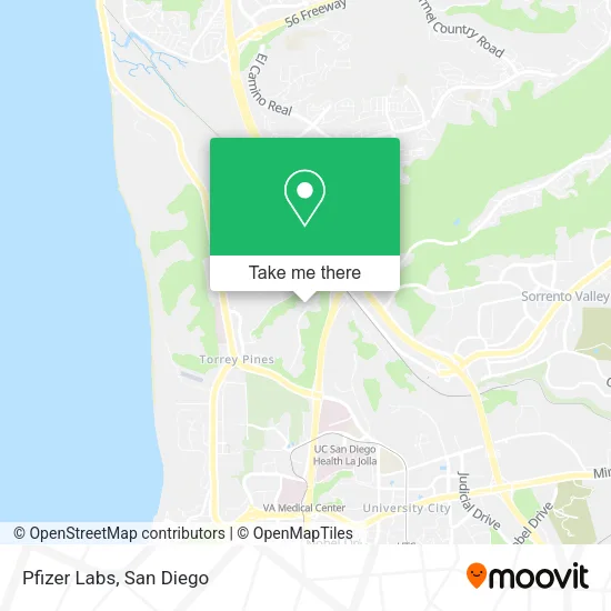 Mapa de Pfizer Labs