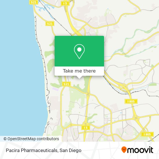 Pacira Pharmaceuticals map