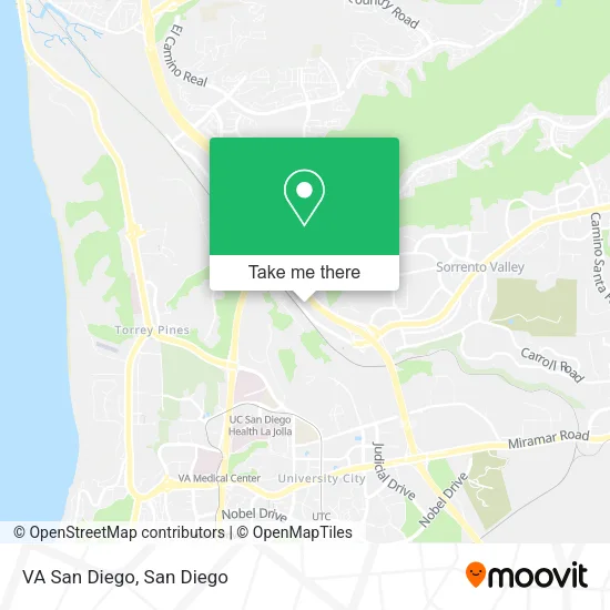Mapa de VA San Diego