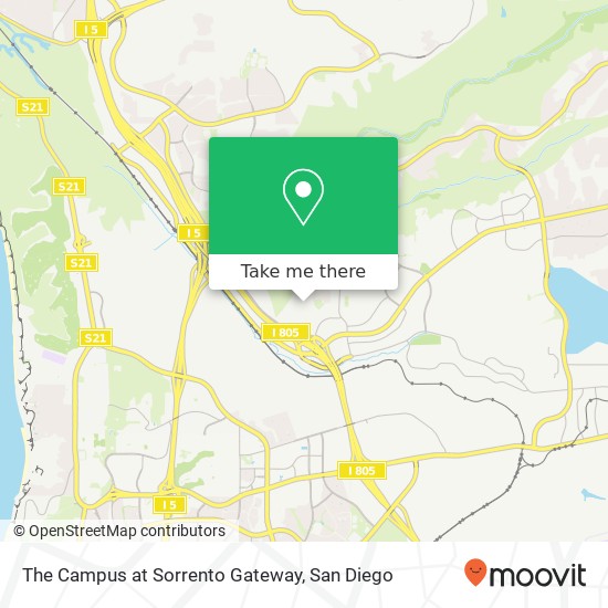 The Campus at Sorrento Gateway map