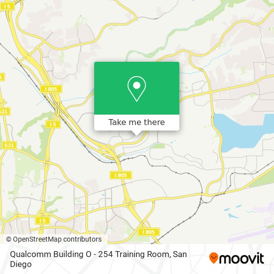 Mapa de Qualcomm Building O - 254 Training Room