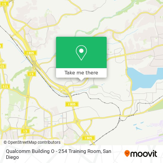 Qualcomm Building O - 254 Training Room map