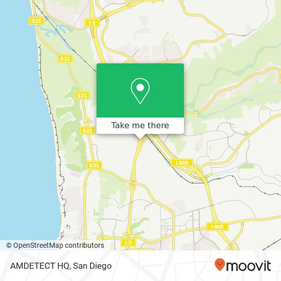 AMDETECT HQ map