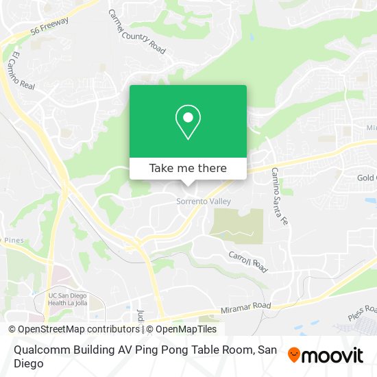 Qualcomm Building AV Ping Pong Table Room map
