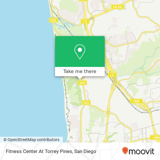 Fitness Center At Torrey Pines map