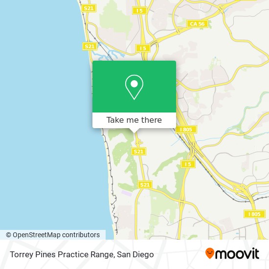 Mapa de Torrey Pines Practice Range